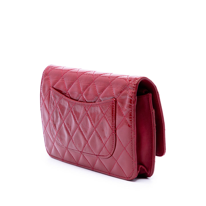 Chanel Matelassé Cuir verni Reissue 2.55 Wallet on Chain