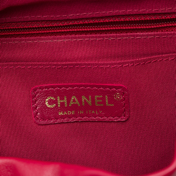 Chanel Matelassé Urban Spirit Sac à dos Mini Cuir d'agneau Rouge – vue 5 – GABY PARIS