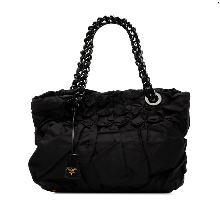 Prada Tessuto Origami Pleated Cabas