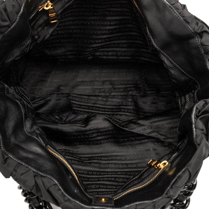 Prada Tessuto Origami Pleated Cabas