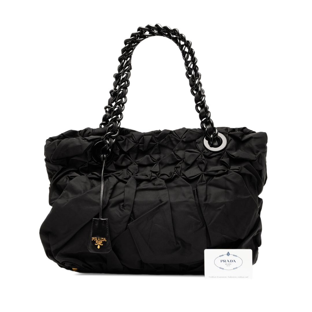 Prada Tessuto Origami Pleated Cabas
