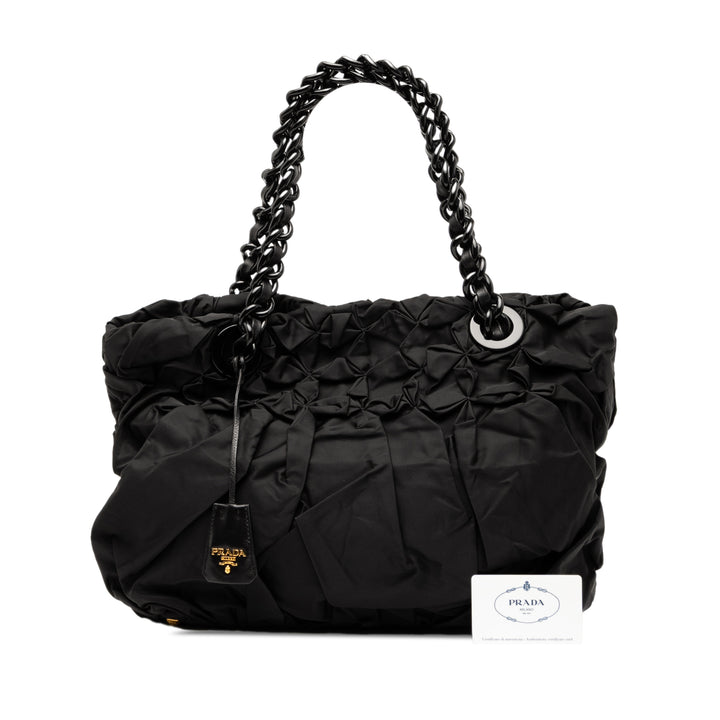Prada Tessuto Origami Pleated Cabas