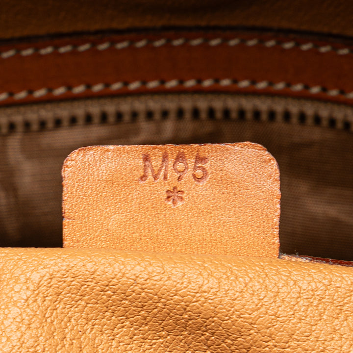 Macadam Coated Canvas Handbag Brown - Gaby Paris