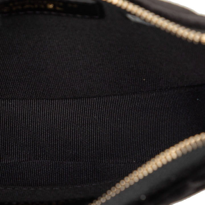 Chanel CC Matelassé Velour Half Moon Chain Sac porté croisé