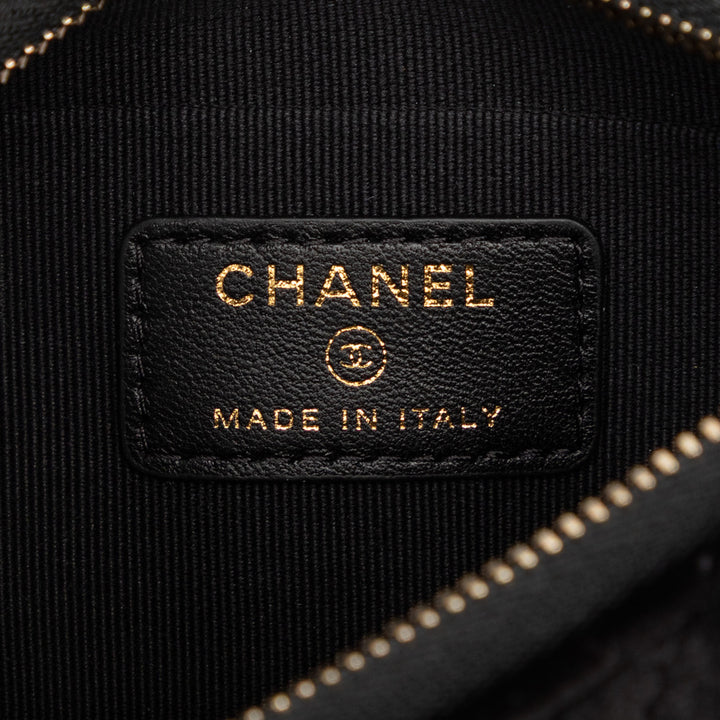 Chanel CC Matelassé Velour Half Moon Chain Sac porté croisé