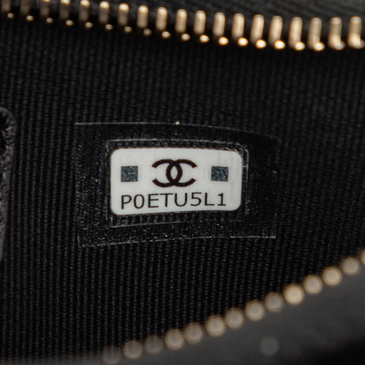 Chanel CC Matelassé Velour Half Moon Chain Sac porté croisé