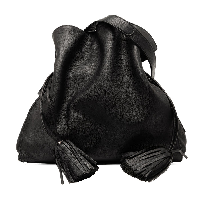 LOEWE Cuir de veau Flamenco Tassel 36 Noir