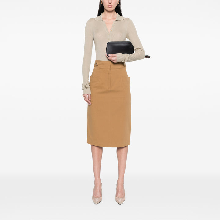 Calfskin Eclipse Pochette Volga Black - Gaby Paris