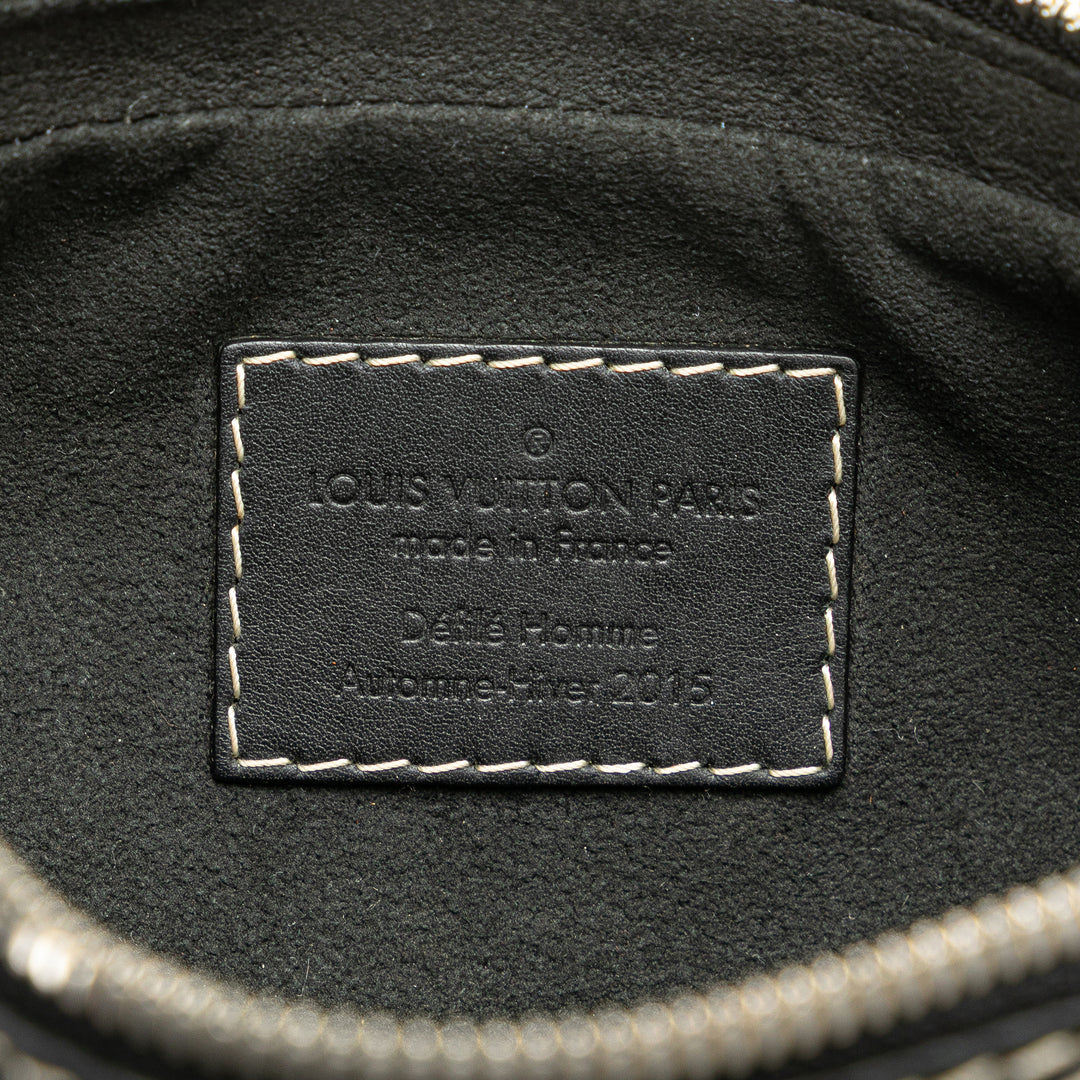 Calfskin Eclipse Pochette Volga Black - Gaby Paris