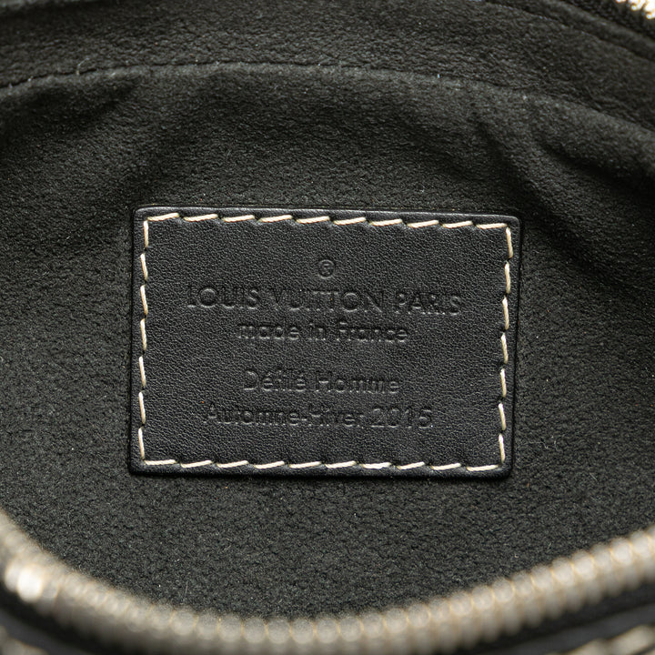 Calfskin Eclipse Pochette Volga Black - Gaby Paris