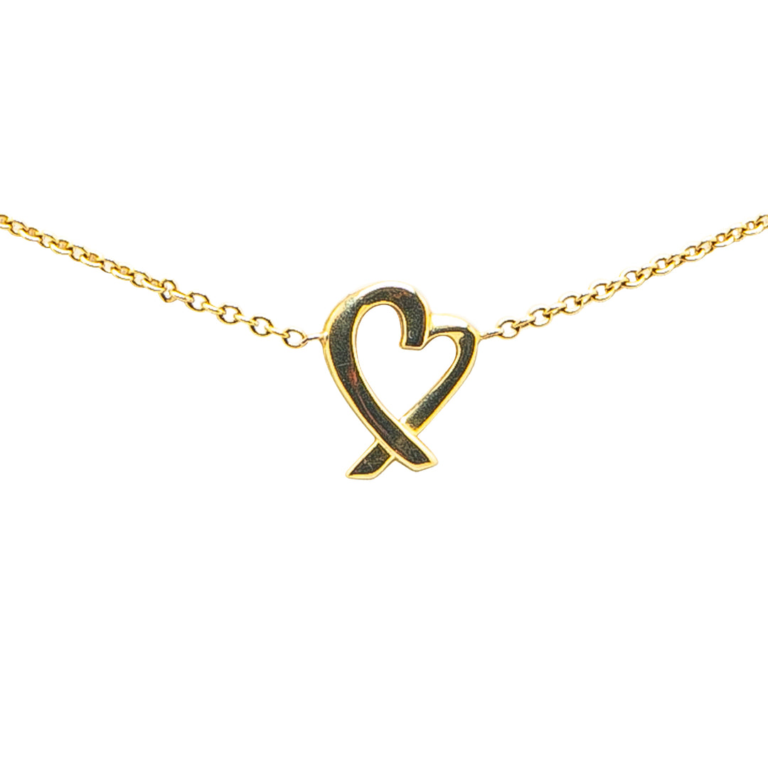 Paloma Picasso Loving Heart Pendant Necklace Gold - Gaby Paris