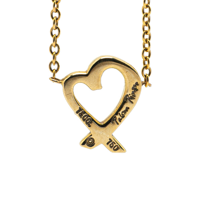 Paloma Picasso Loving Heart Pendant Necklace Gold - Gaby Paris