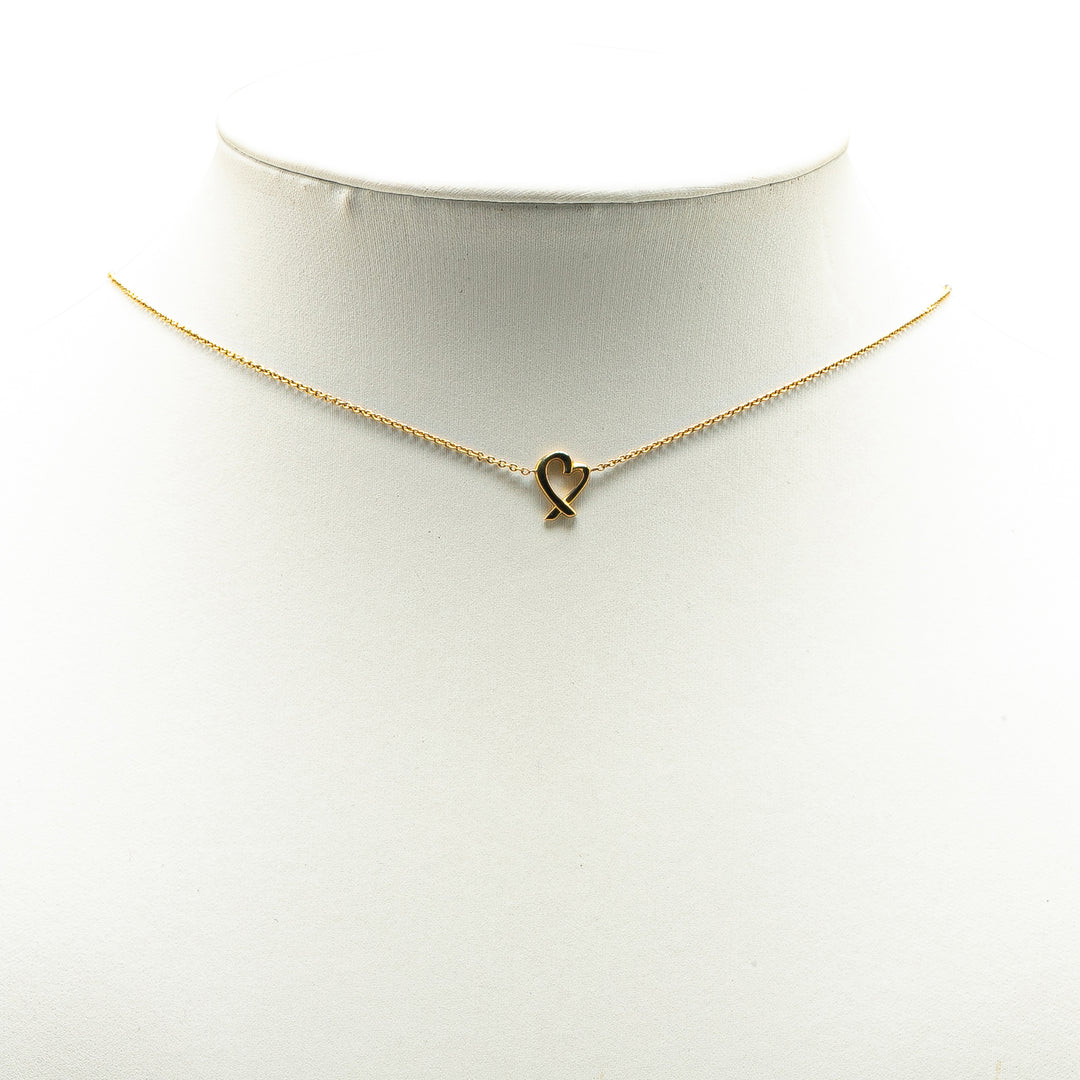 Paloma Picasso Loving Heart Pendant Necklace Gold - Gaby Paris