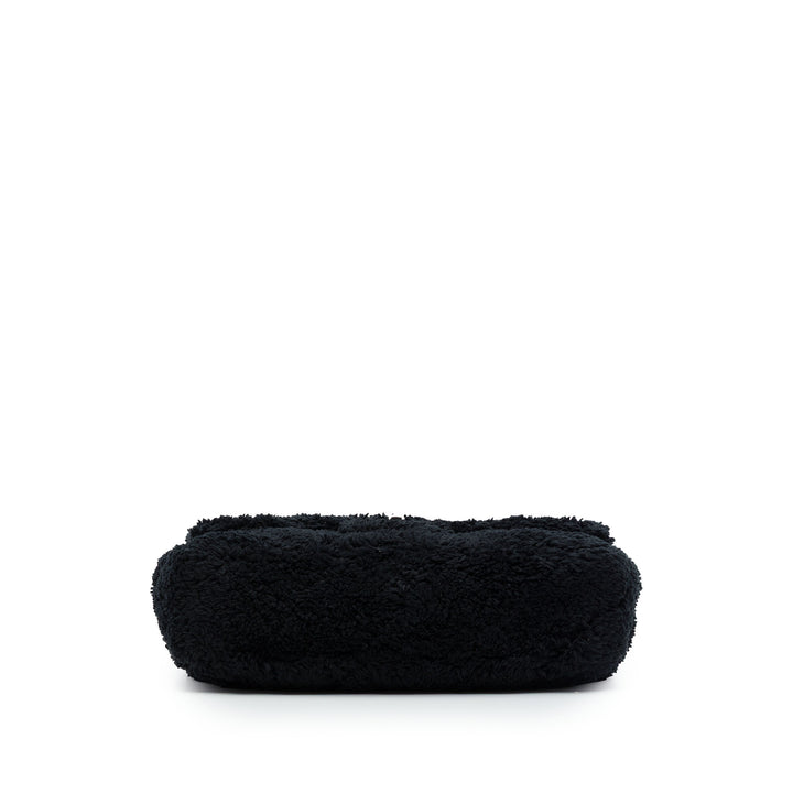 Matelassé Terry Cloth Coco Beach à rabat Moyen Noir