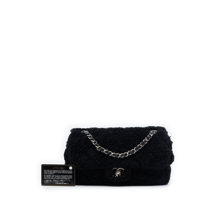 Matelassé Terry Cloth Coco Beach à rabat Moyen Noir