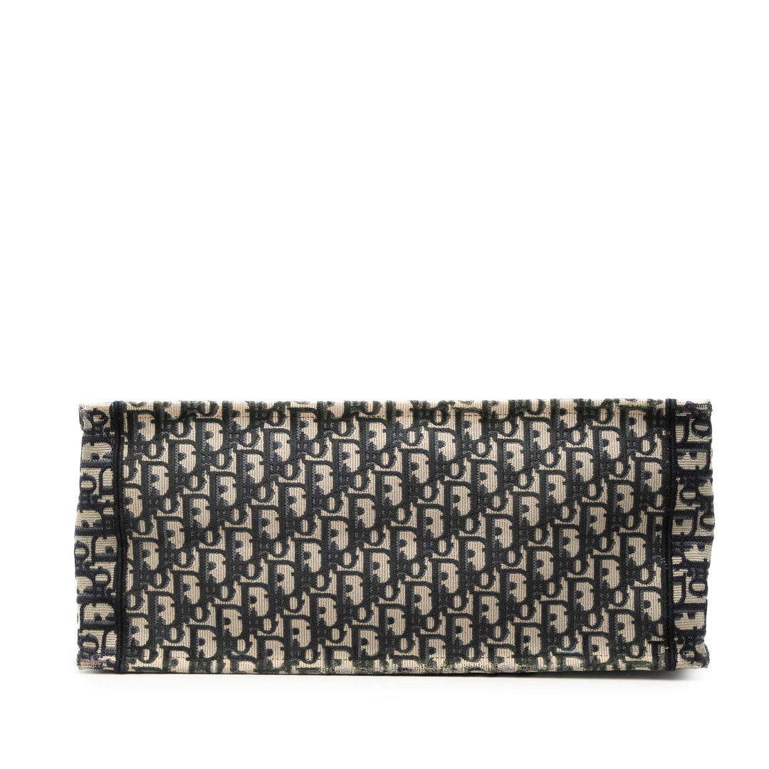 Dior Large Oblique brodé Toile Book Cabas