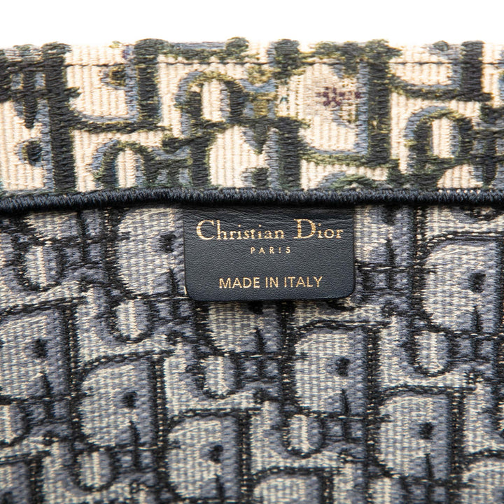 Dior Large Oblique brodé Toile Book Cabas