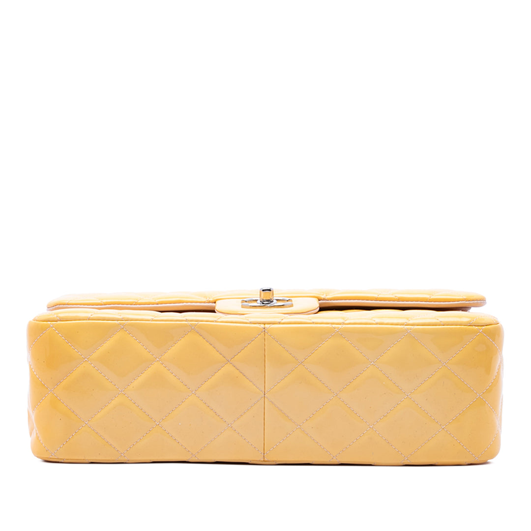 Chanel Jumbo Classic Cuir verni Double rabat