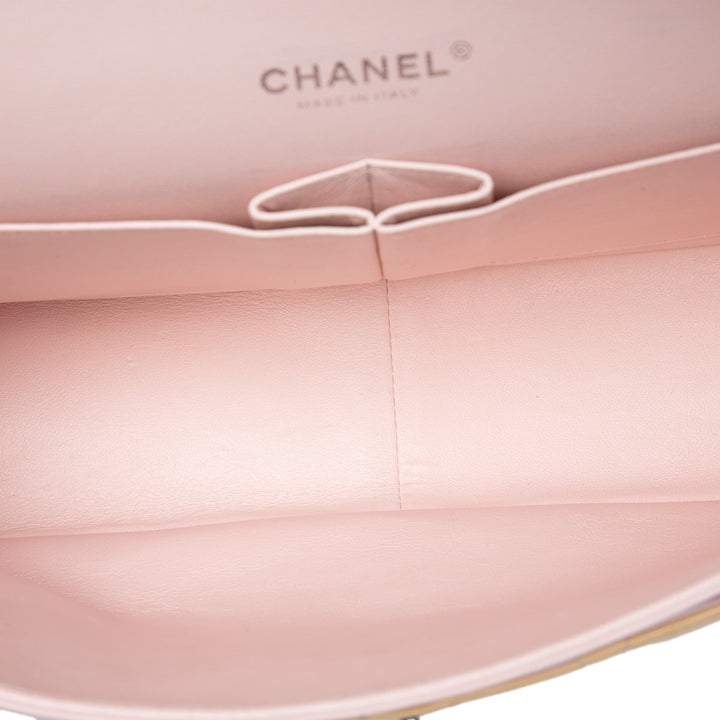 Chanel Jumbo Classic Cuir verni Double rabat