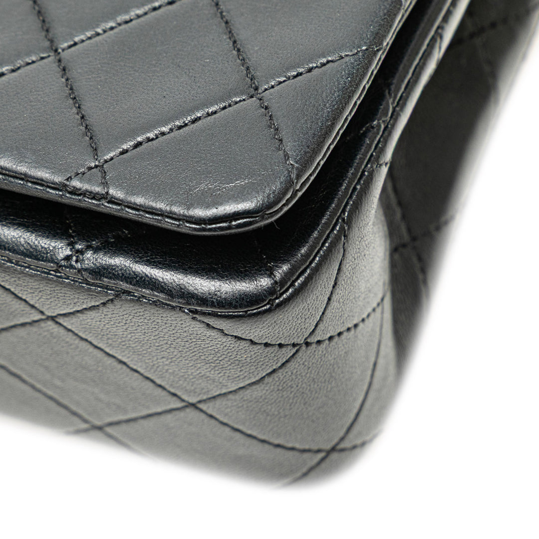 Mini CC Quilted Lambskin Full Flap Black - Gaby Paris