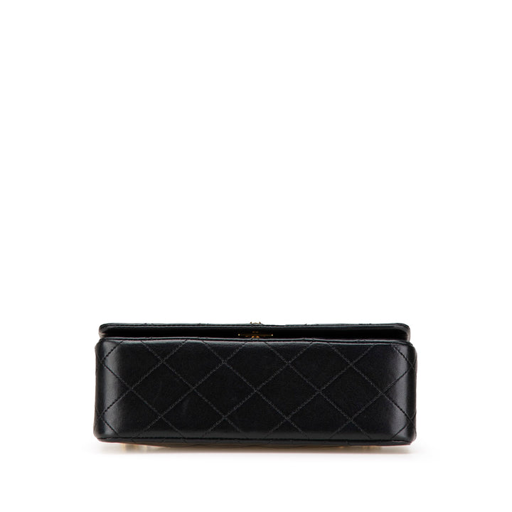 Mini CC Quilted Lambskin Full Flap Black - Gaby Paris