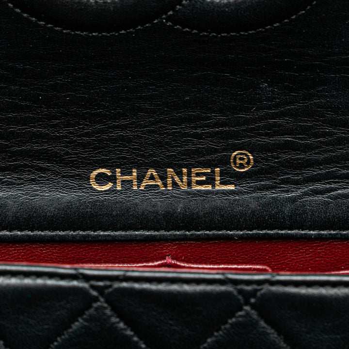 Mini CC Quilted Lambskin Full Flap Black - Gaby Paris
