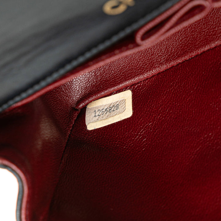 Mini CC Quilted Lambskin Full Flap Black - Gaby Paris