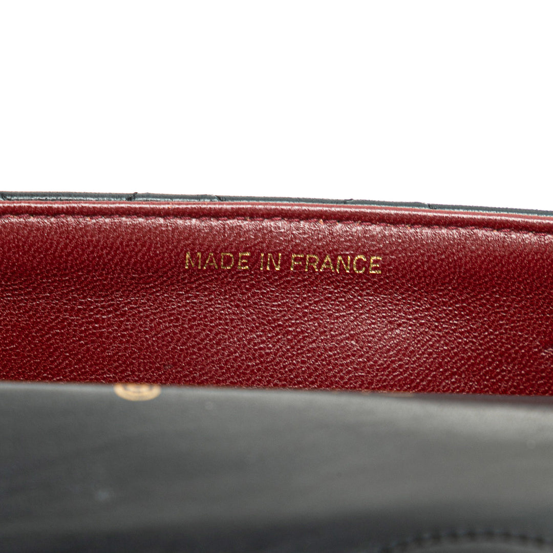 Mini CC Quilted Lambskin Full Flap Black - Gaby Paris