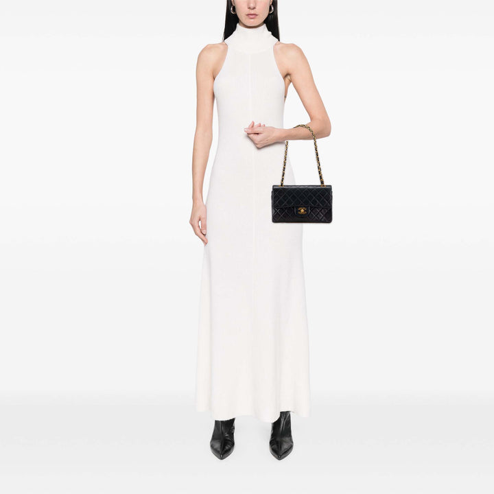 Small Classic Lambskin Double Flap Black - Gaby Paris