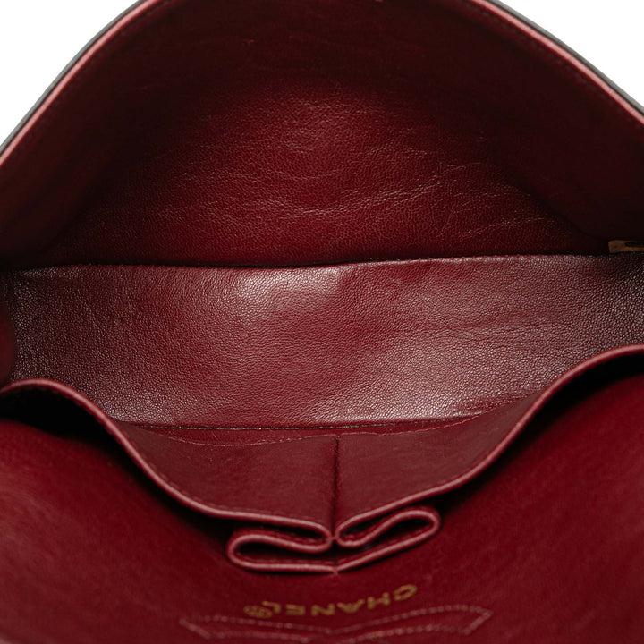 Small Classic Lambskin Double Flap Black - Gaby Paris