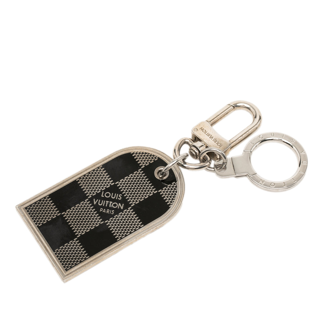 Louis Vuitton Brass Damier Porte Cles Address Bijou de sac et Key Holder