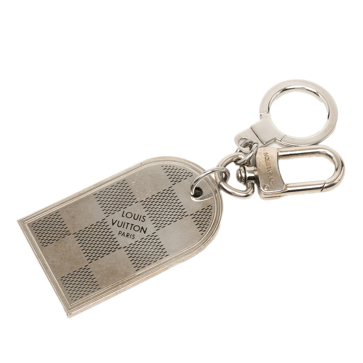 Louis Vuitton Brass Damier Porte Cles Address Bijou de sac et Key Holder