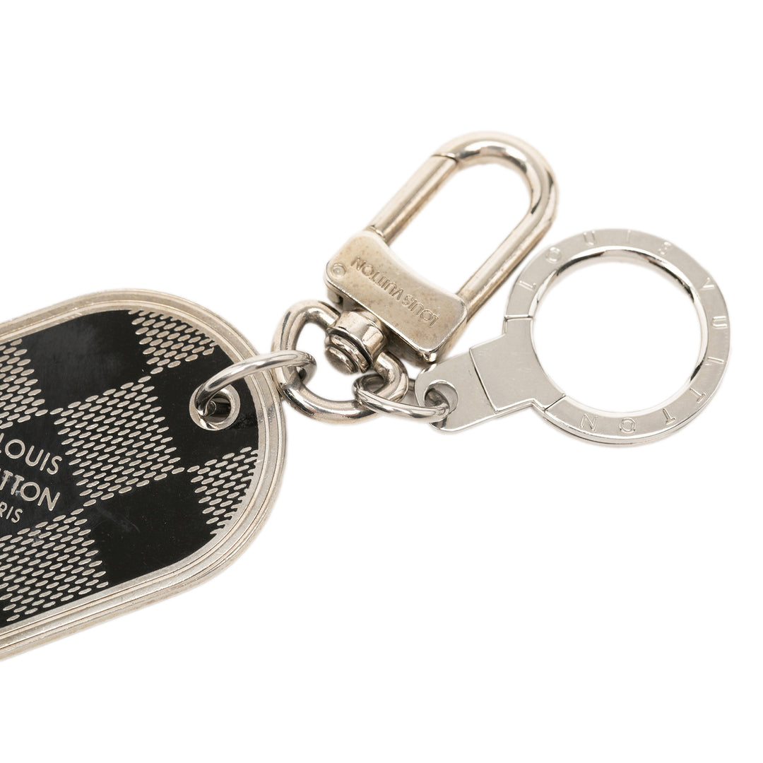 Louis Vuitton Brass Damier Porte Cles Address Bijou de sac et Key Holder