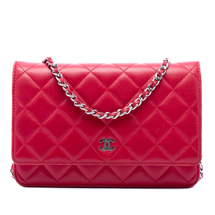 Chanel CC Matelassé Cuir d’agneau Wallet on Chain