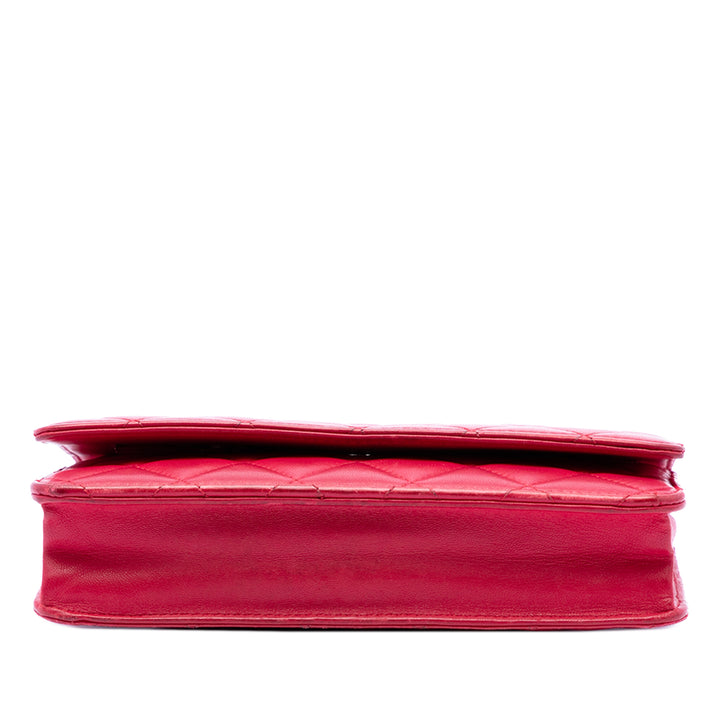 Chanel CC Matelassé Cuir d’agneau Wallet on Chain