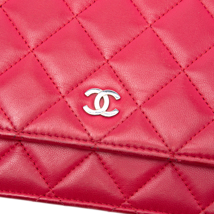 Chanel CC Matelassé Cuir d’agneau Wallet on Chain