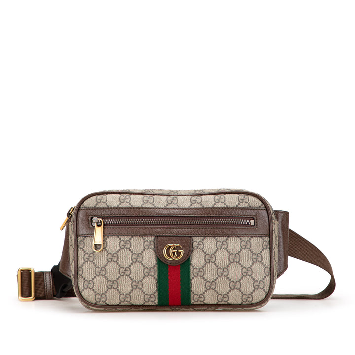 Small GG Supreme Ophidia Belt Bag Brown - Gaby Paris