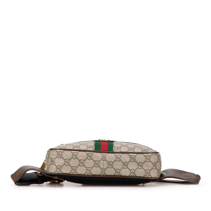 Small GG Supreme Ophidia Belt Bag Brown - Gaby Paris