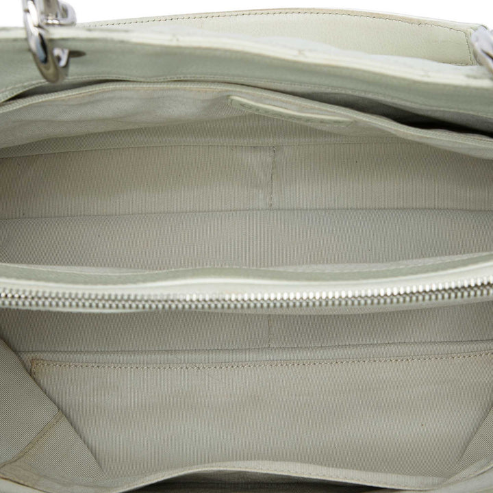 Chanel Cabas Cuir caviar Blanc – vue 4 – GABY PARIS