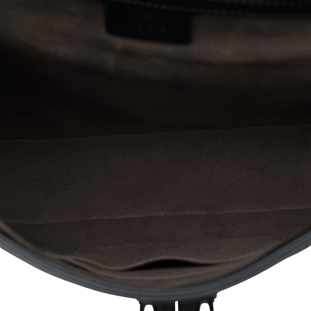 Guccissima à rabat Sac Messenger Noir