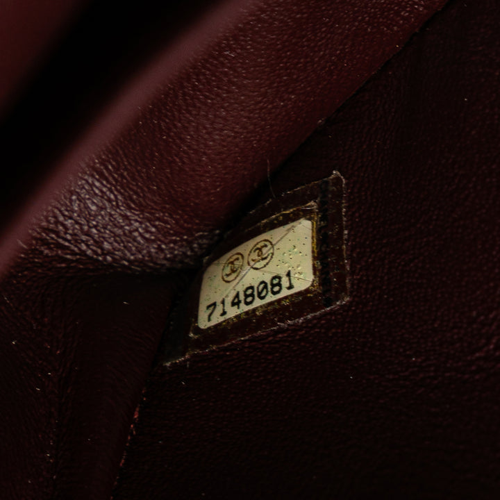 Medium Classic Lambskin Double Flap Black - Gaby Paris