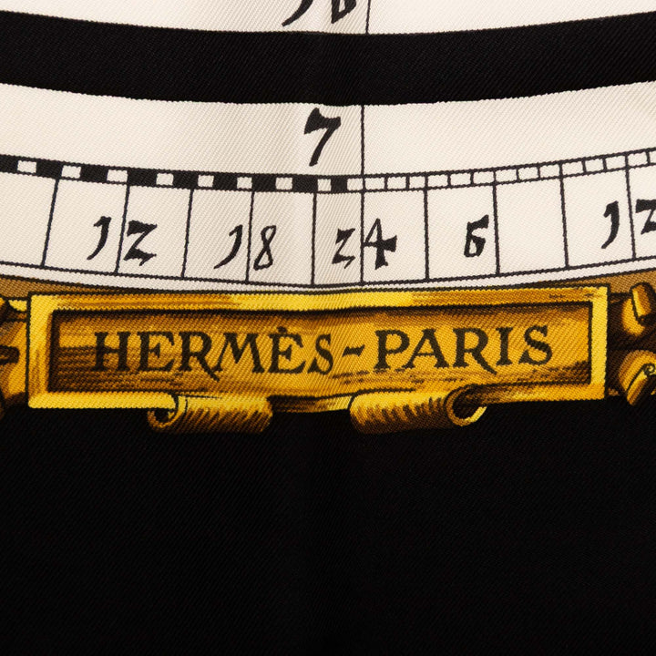 Hermès Astrologie Dies et Hore Soie Foulard 90 Noir – GABY PARIS Authentique