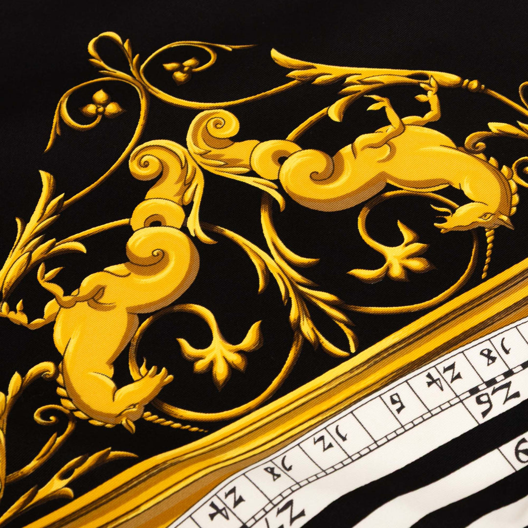 Hermès Astrologie Dies et Hore Soie Foulard 90 Noir – GABY PARIS Authentique