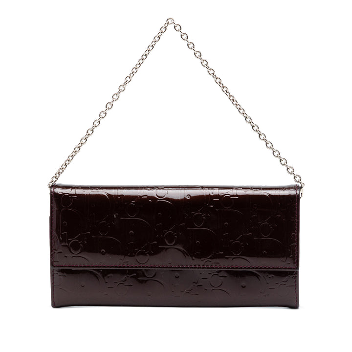 Dior Oblique Cuir verni Wallet on Chain