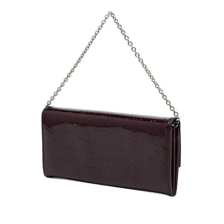 Dior Oblique Cuir verni Wallet on Chain