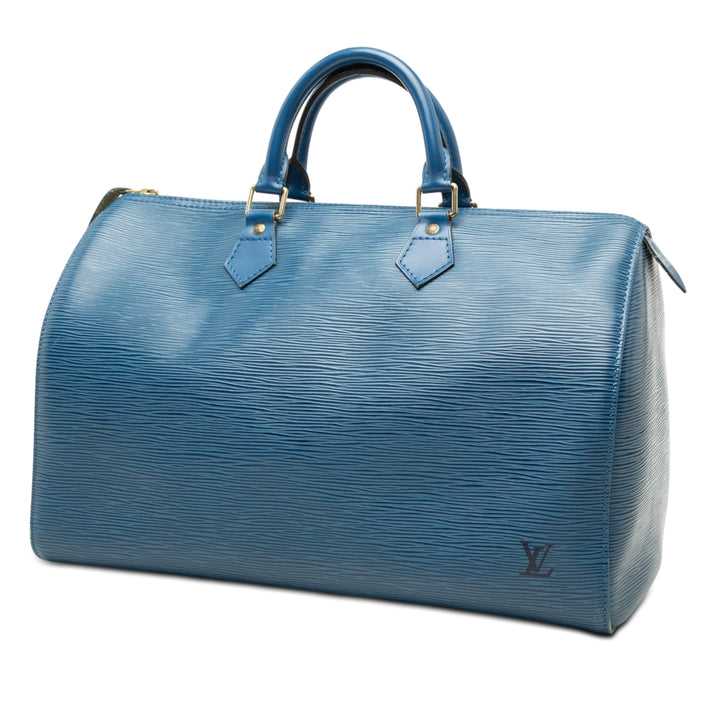 Louis Vuitton Speedy 35 Épi Bleu – vue 2 – GABY PARIS