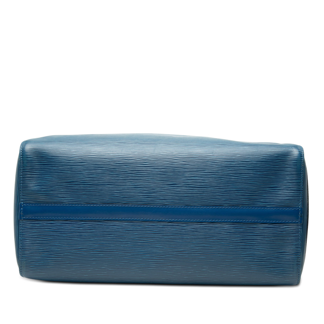 Louis Vuitton Speedy 35 Épi Bleu – vue 3 – GABY PARIS