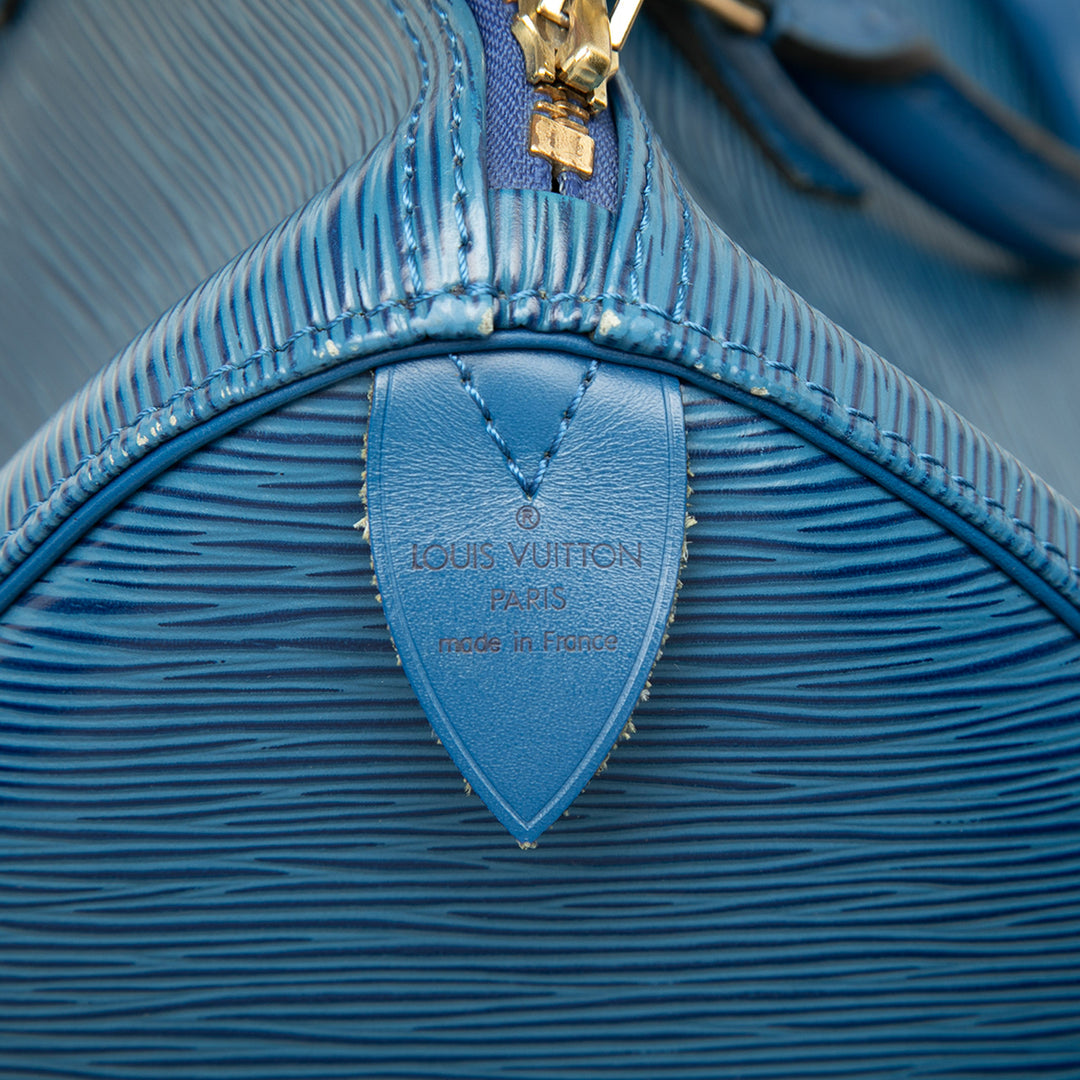 Louis Vuitton Speedy 35 Épi Bleu – vue 5 – GABY PARIS