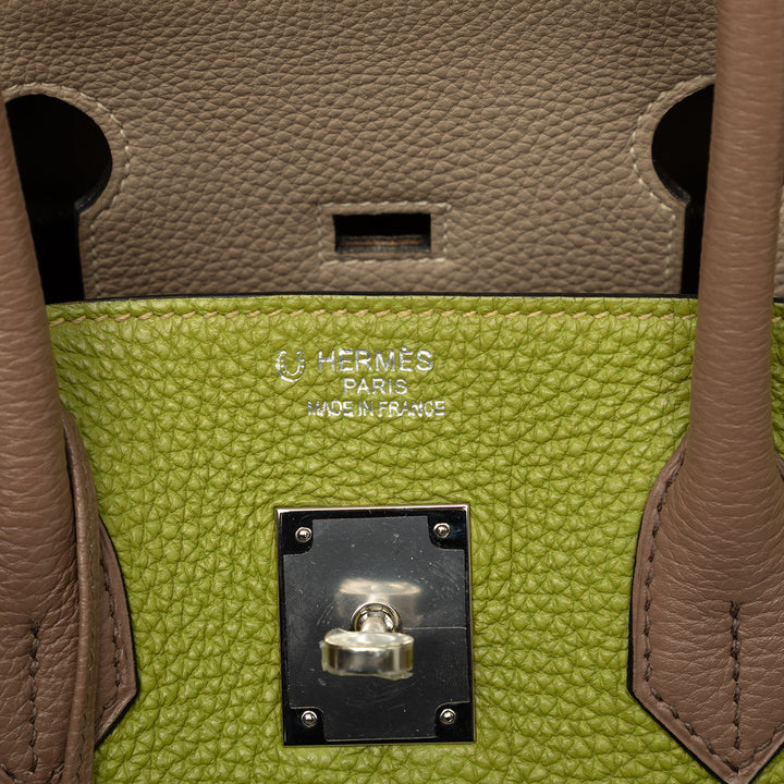 Hermès Sac à main Special Order Tricolore Birkin Retourne 35 Togo Vert – vue 5 – GABY PARIS