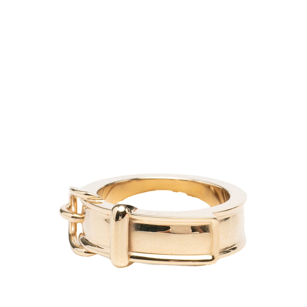 Hermès Carré Buckle Bijouterie Fantaisie Bague de Doré – vue 2 – GABY PARIS